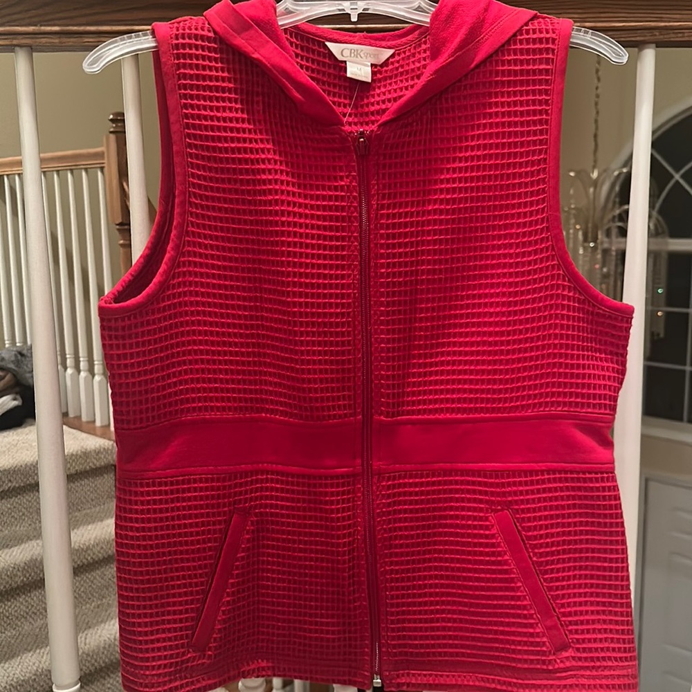 CBK Sport Red Zip Up Vest